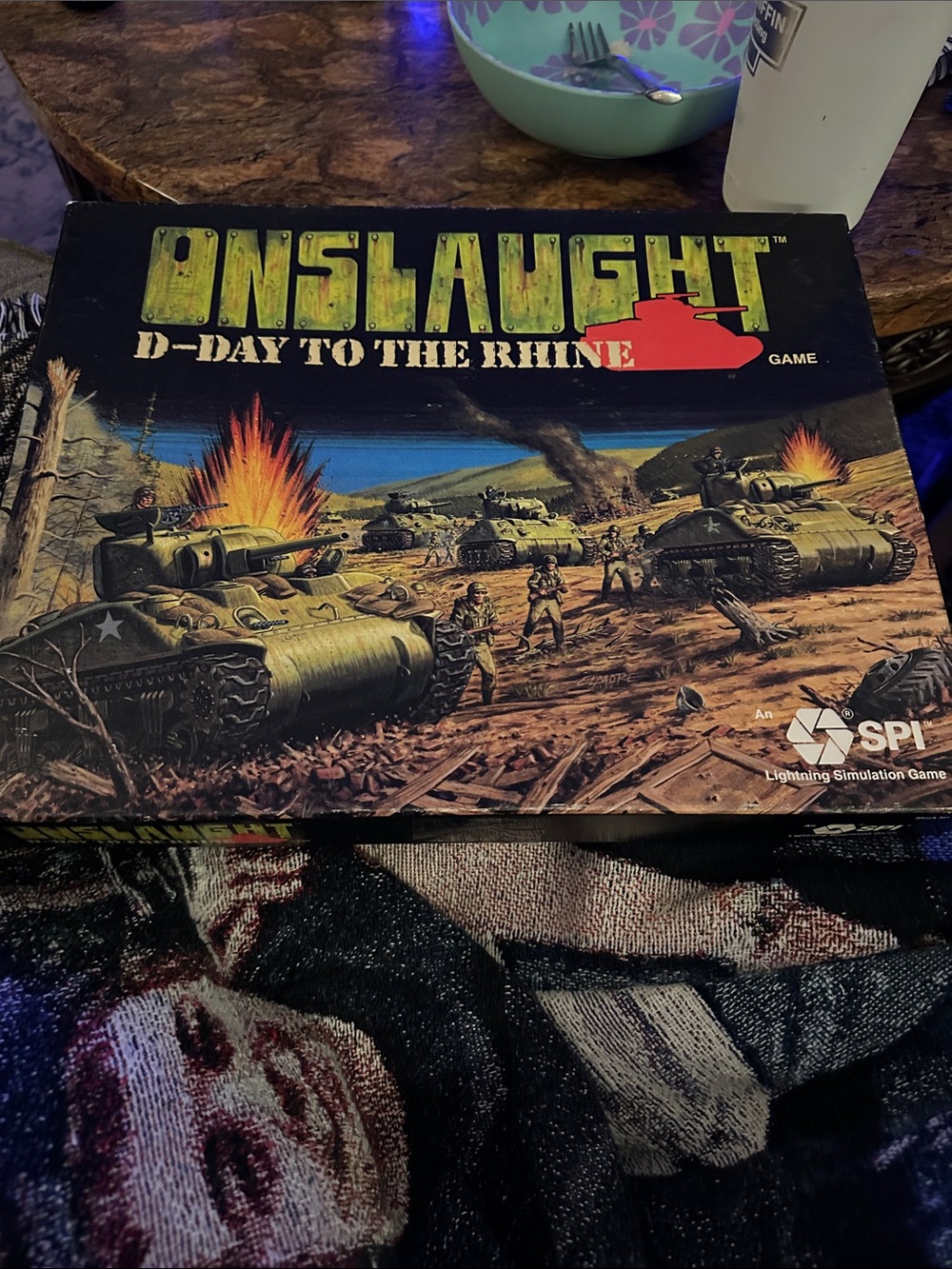 Onslaught: D-Day to the Rhine Strategy Game - Green Tank Artwork